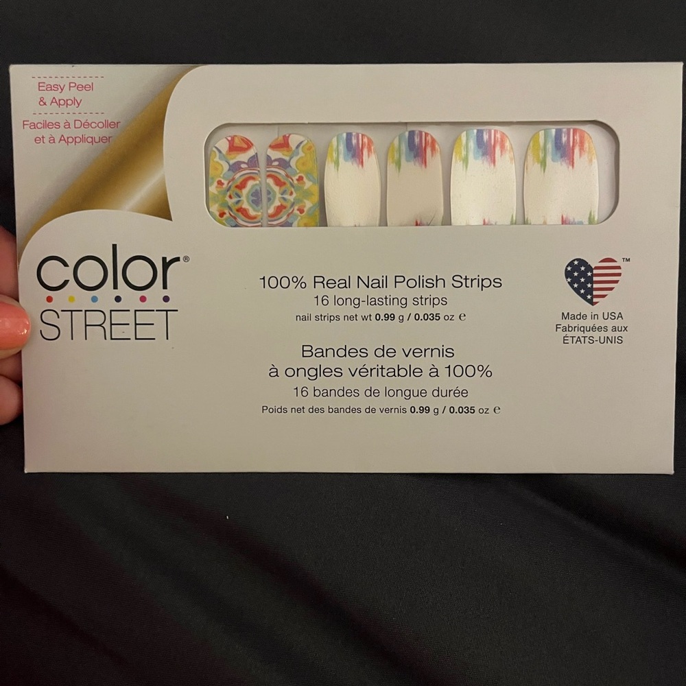 Color Street Red and Blue Party Nail Strips